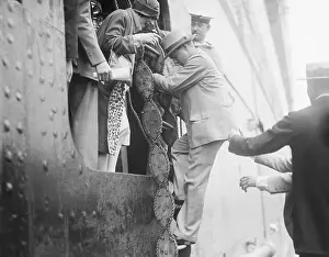 Caution Prints: Bobby Jones Climbing Aboard Ship