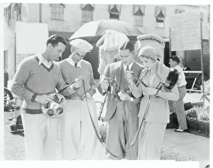Bobby Jones and Friends Staring at Film Strip