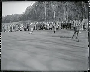 Augusta Prints: Bobby Jones Putting on Ninth Green