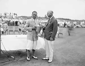Bobby Jones Receiving Trophy