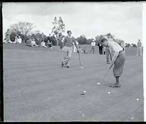 Bobby Jones Sinking a Putt