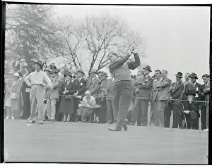 Bobby Jones Swinging His Golf Club