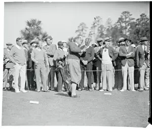 Bobby Jones Swinging His Golf Club