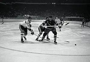 Bobby Orr in Hockey Action, Breaking Stick