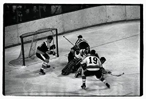 Bobby Orr About to Pounce on Puck in Game