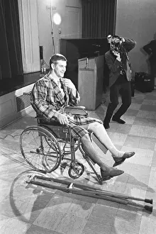 Bobby Orr in Wheelchair at Press Conference