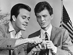 Peeling Prints: Bobby Rydell and Dick Clark Peeling Potato