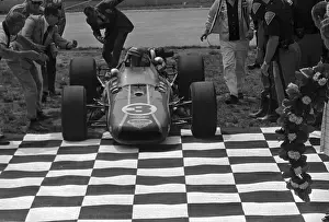 Bobby Unser in His Race Car