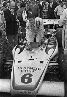 Bobby Unser Wiping Off Nixon Sticker