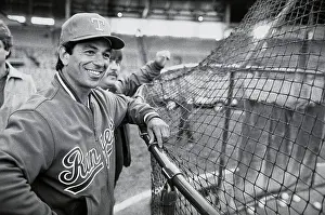 Bobby Valentine Observing Batting Practice