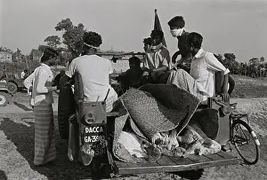 East Pakistan Prints: Bodies For Burial Are Moved