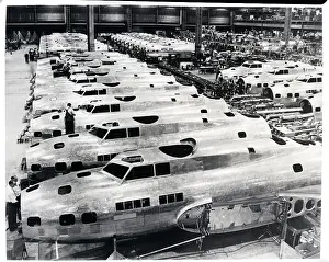 Boeing Prints: Boeing B-17 Flying Fortress Assembly Line