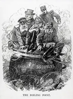 Russian Prints: The Boiling Point Political Cartoon by Leonard Raven-Hill