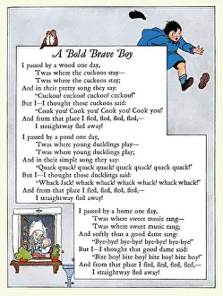 Poem Prints: A Bold Brave Boy