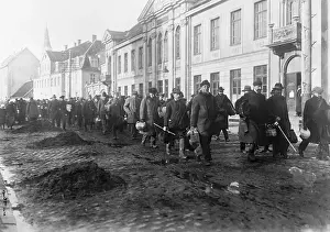 Bolshevik Prints: Bolshevists Marching with German Troops