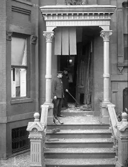 Stairway Prints: Bomb Explosion Imperils 40 in Tenement