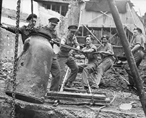 Rubble Prints: Bomb Specialists Removing a Bomb in London