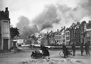 Bombing Prints: Bombardment Of Dunkirk, France