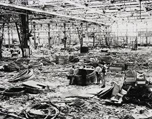 Bombing Prints: Bombed Out Misubishi Aircraft Factory