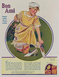 Housecleaner Prints: Bon Ami Scouring Powder Advertisement