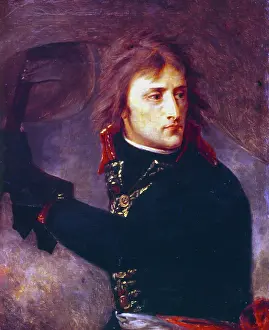 General Prints: Bonaparte at the Bridge of Arcole, 1796. Artist: Antoine-Jean Gros