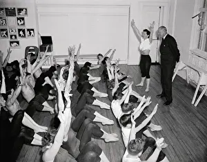 Bonnie Prudeen Giving an Exercise Demonstration