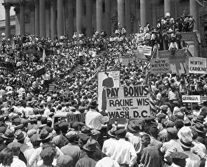 Veteran Prints: Bonus Army Demonstration at Capitol