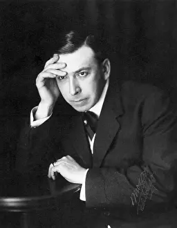Novelist Prints: Booth Tarkington Dramatic Portrait