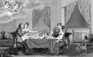 Touching Prints: Bordello With Two Officers Dining
