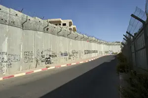Wires Prints: Border fortification between Israel and the Palestinian territories in the West Bank near Ramallah