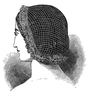 Images Dated 3rd July 2013: Bordered Net for Sleeping in, 19th century