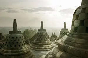Circa 9th Century Prints: Borobudur Temple