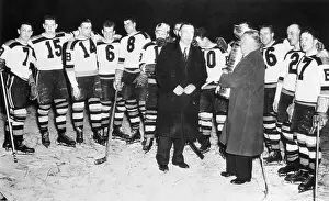 Ice Rink Prints: Boston Bruins Awarded Stanley Cup
