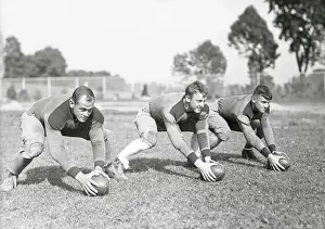 Boston College Players Participating in Football Practice