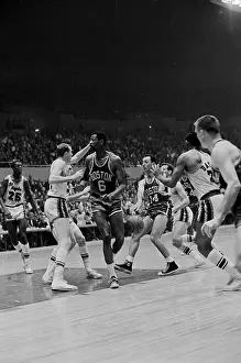 Boston and Lakers Teams in Action