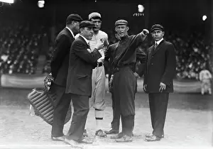 Umpire Prints: Boston Players Discuss Rules W/Umpire