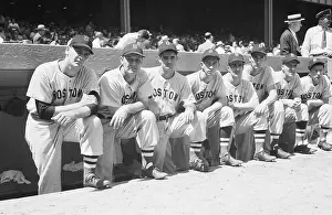 Ted Williams Prints: Boston Red Sox Players in All Star Game