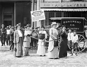 Parade Float Prints: Boston Suffragists