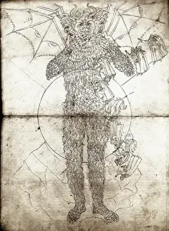 Botticelli's Drawing for Dante's Inferno