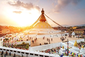 Images Dated 28th March 2015: Boudhanath Stupa in Kathmandu, Nepal