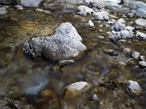 Images Dated 15th October 2011: Boulders and rocks in the river bed of the Soca river, Soca Valley near Trenta