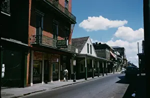 Lac0090 Prints: BOURBON STREET, NEW ORLEANS