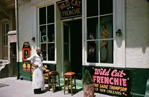 Lac0090 Prints: BOURBON STREET, NEW ORLEANS