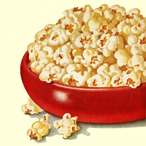 Dishware Prints: Bowl of Popcorn
