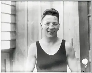 Boxer Fred Bretonnel With Broken Nose
