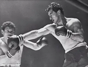 Defeat Prints: Boxer Hippolyte Annex Being Defeated by Laszlo Papp