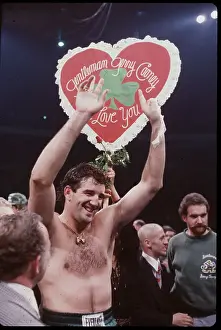 Heart Shape Prints: Boxer Holding Heart Tribute