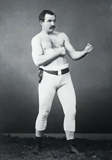 Boxer Jake Kilrain in Boxing Stance