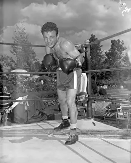 Boxer Jake LaMotta Posing