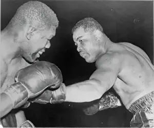 Minnesota Prints: Boxer Joe Louis Punching Hubert Hood